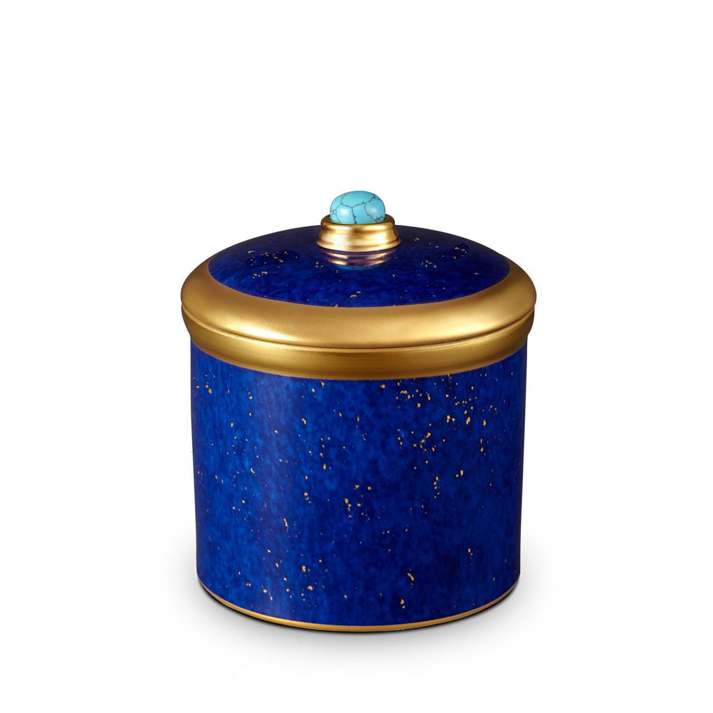 Lapis Scented candle colour: dark blue&gold