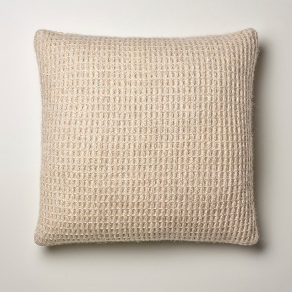 CASHMERE PILLOW WAFFLE WEAVE · SAND