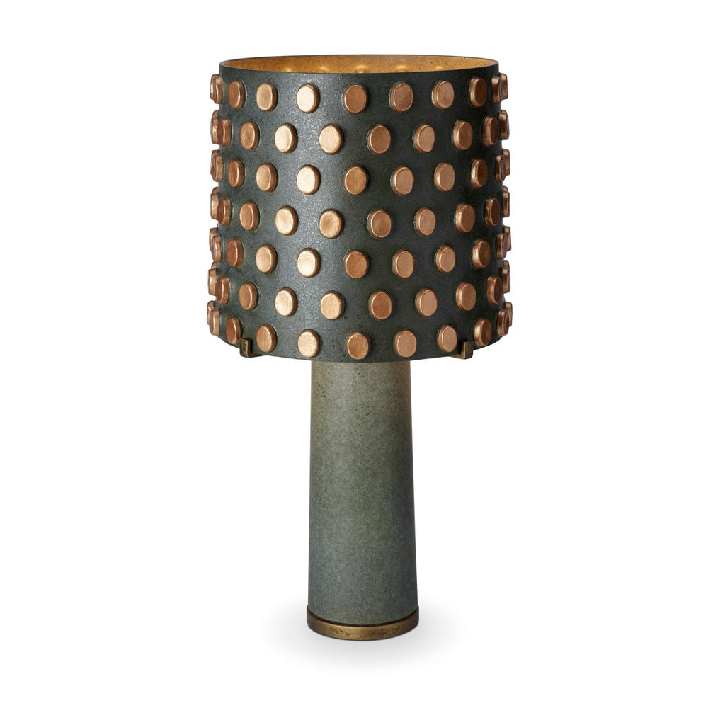 Pakal Porzelain table lamp colour: green&black
