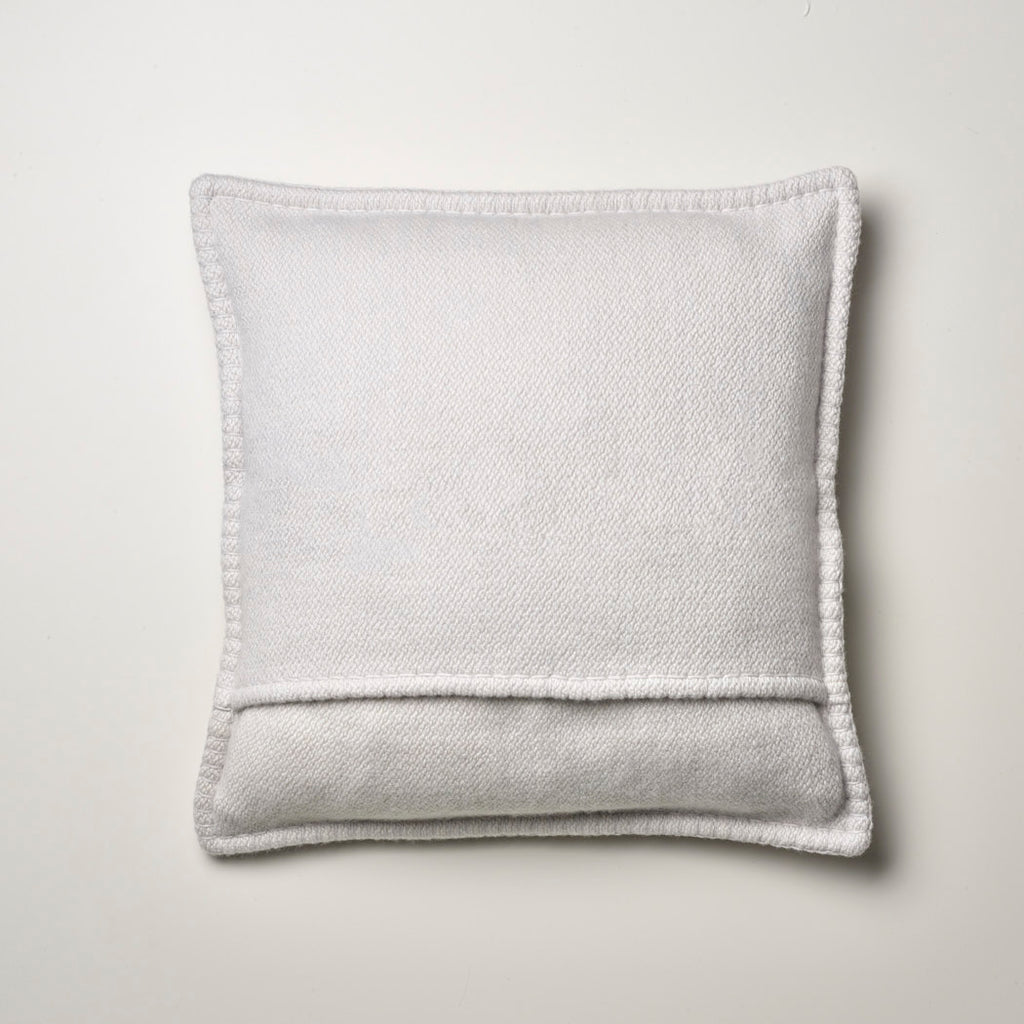 CASHMERE PILLOW WITH BLANKET STITCH · ICEWHITE