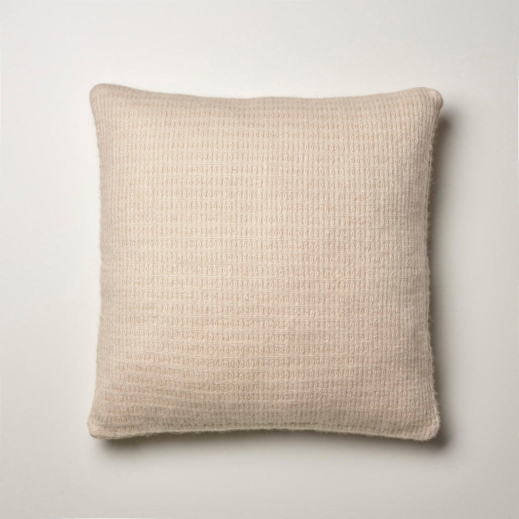 CASHMERE PILLOW FINE WAFFLE WEAVE · SAND