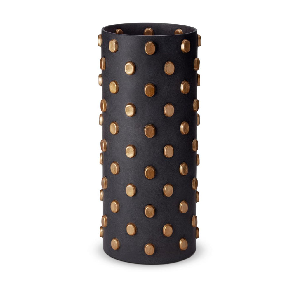 Teo Vase size:XL colour: black&gold 