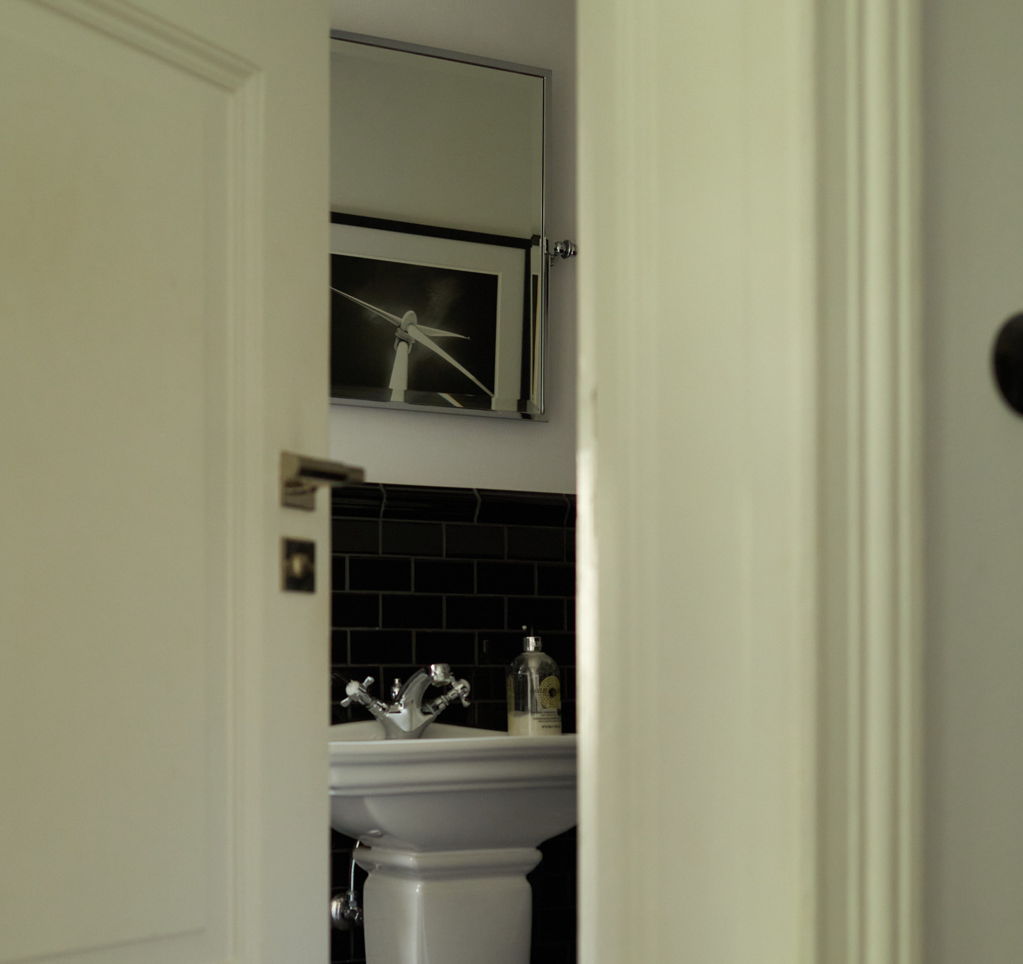 Villa D — Bathroom black tiles