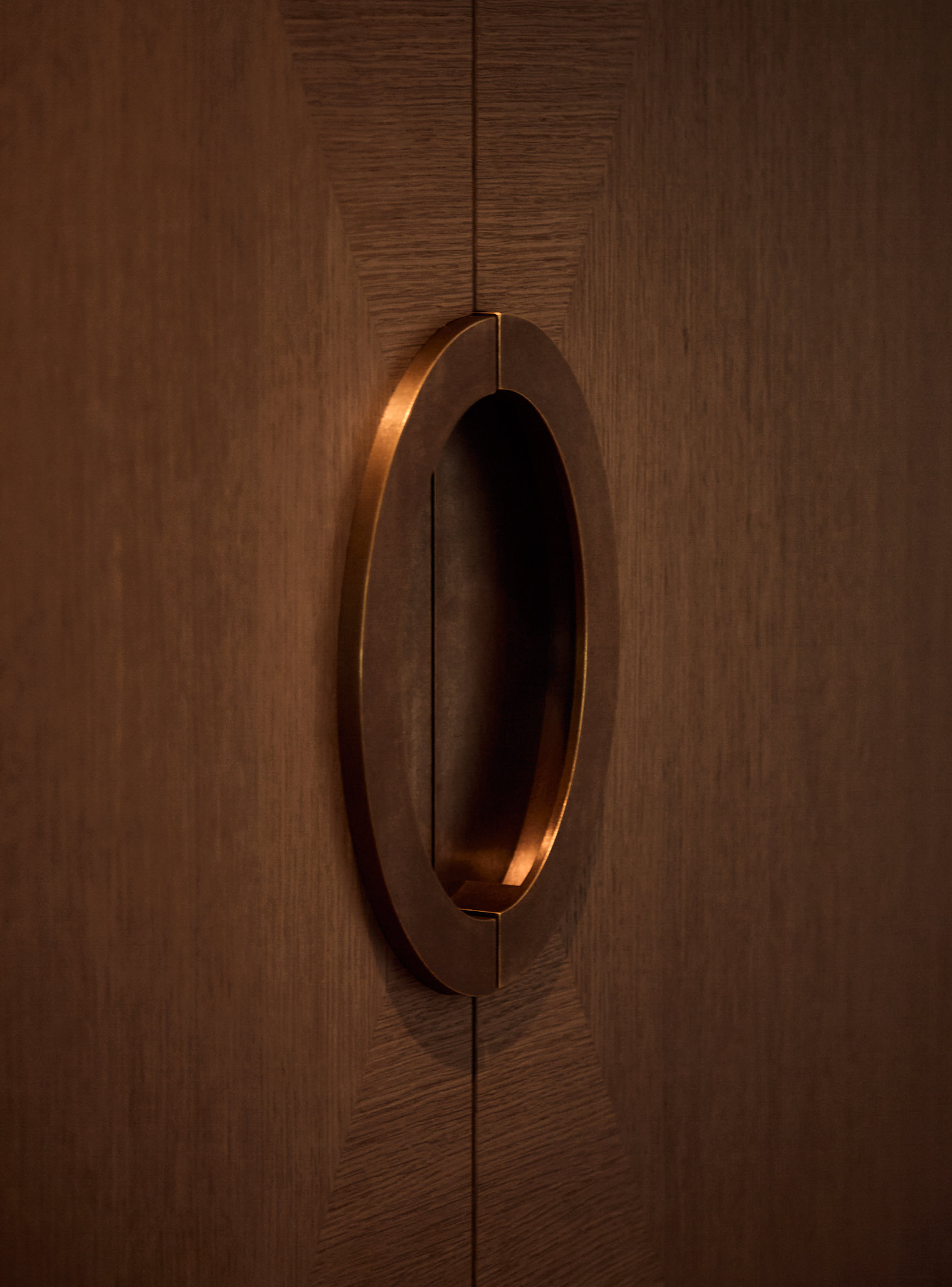 Villa W — Stairwell sphere pendants