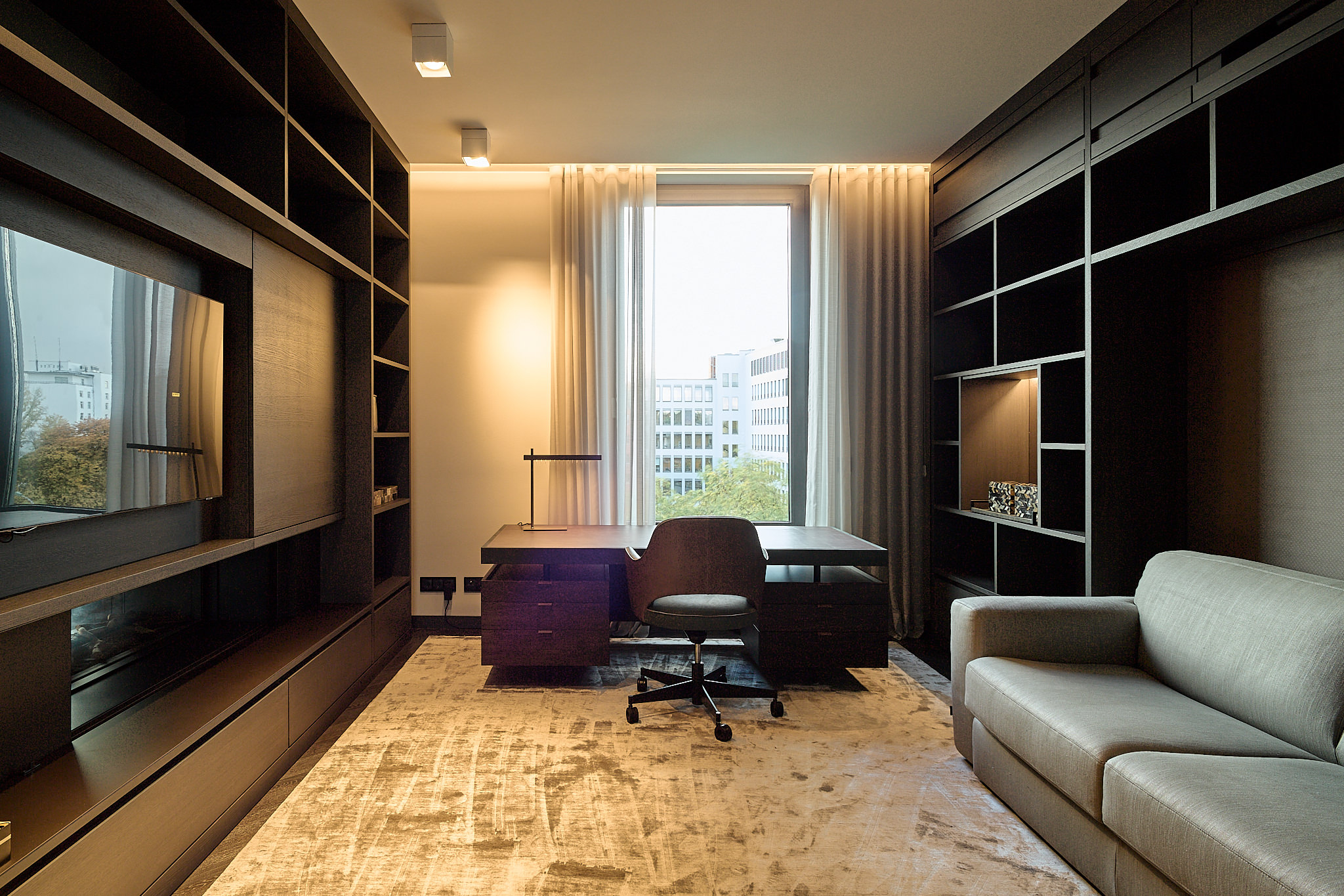 Penthouse M — Study dark oak