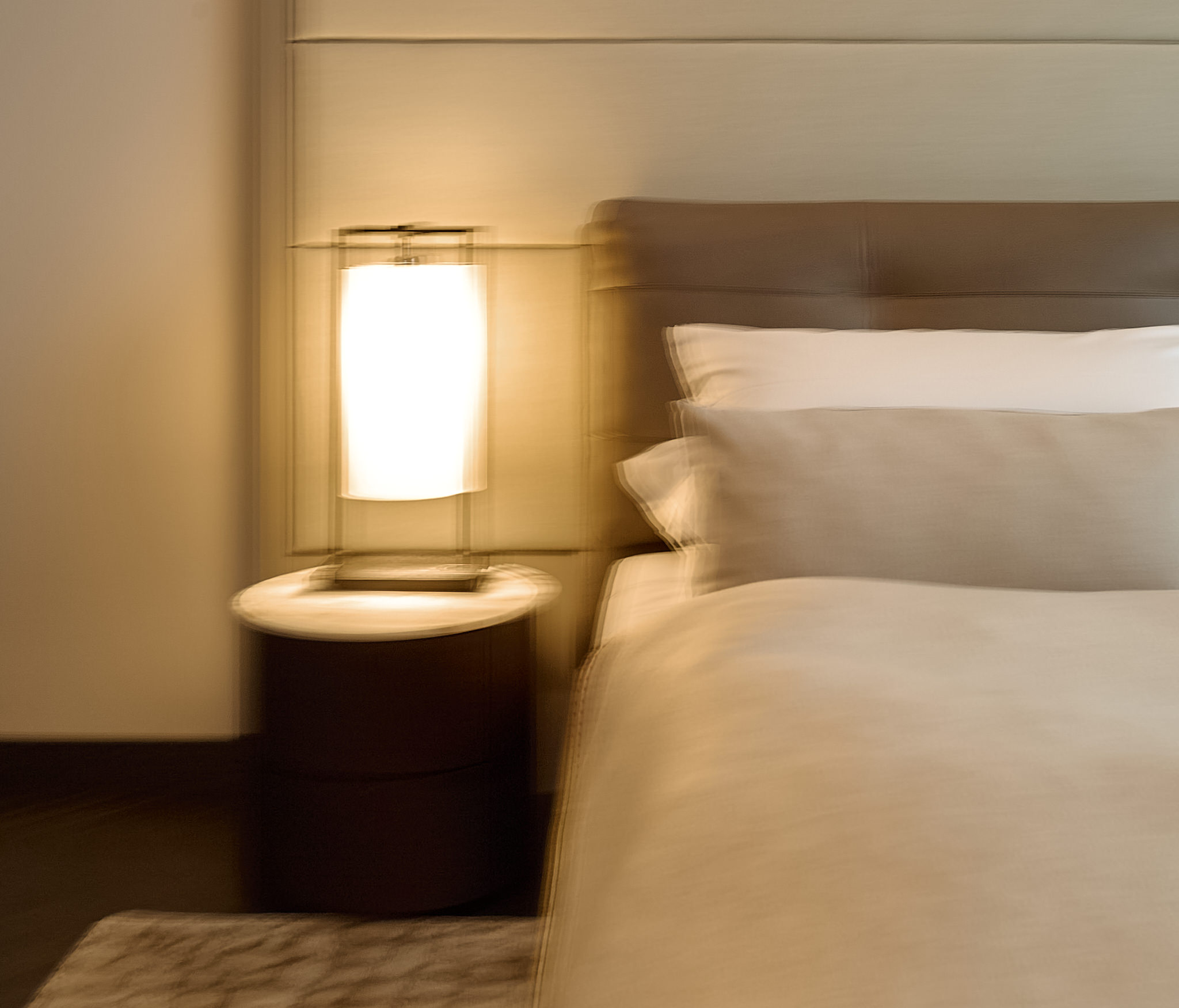 Penthouse M — Bedroom lamp closeup