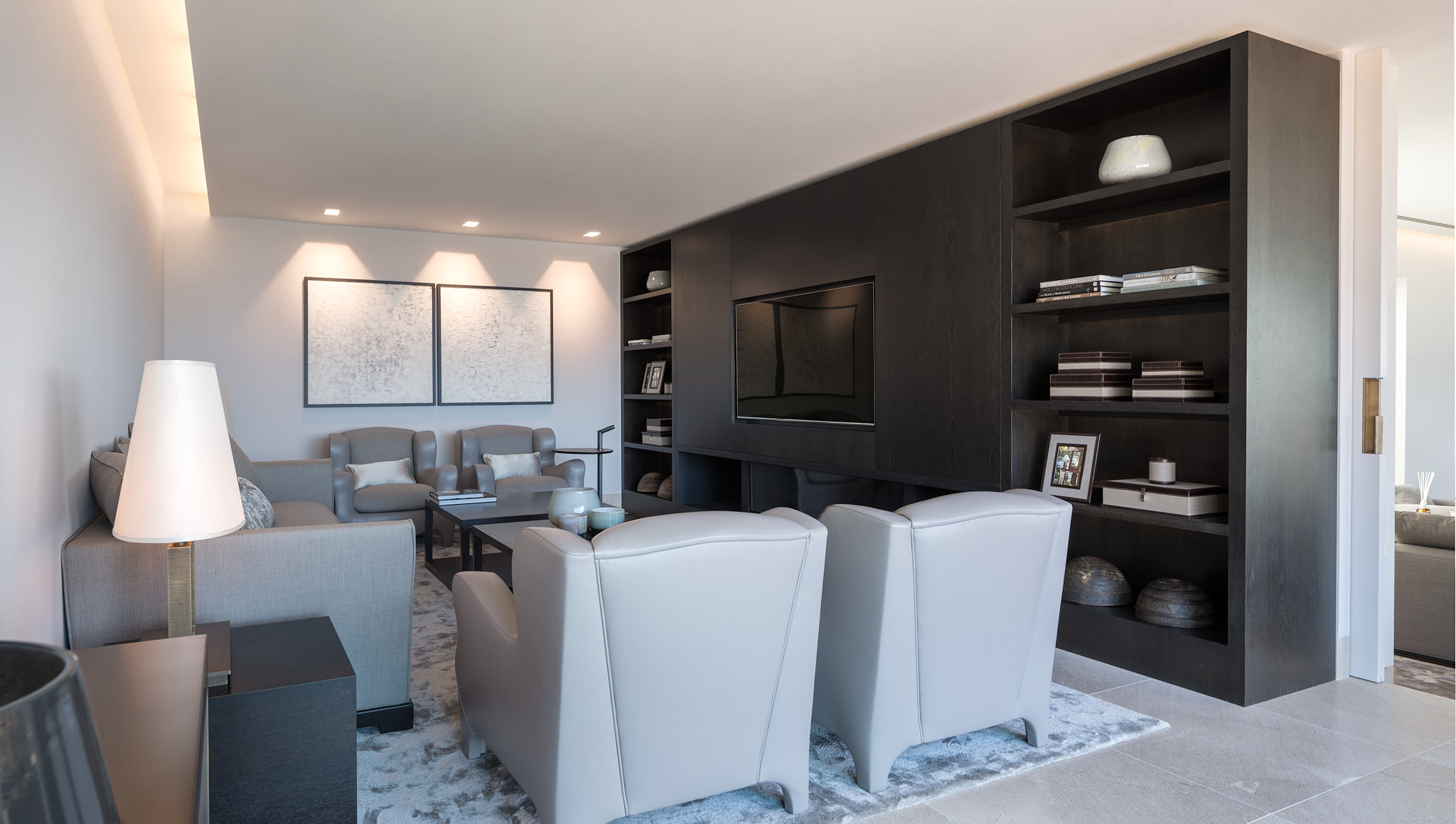 Seaside Villa CA — Media lounge